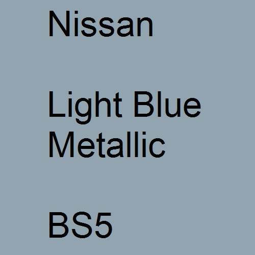 Nissan, Light Blue Metallic, BS5.